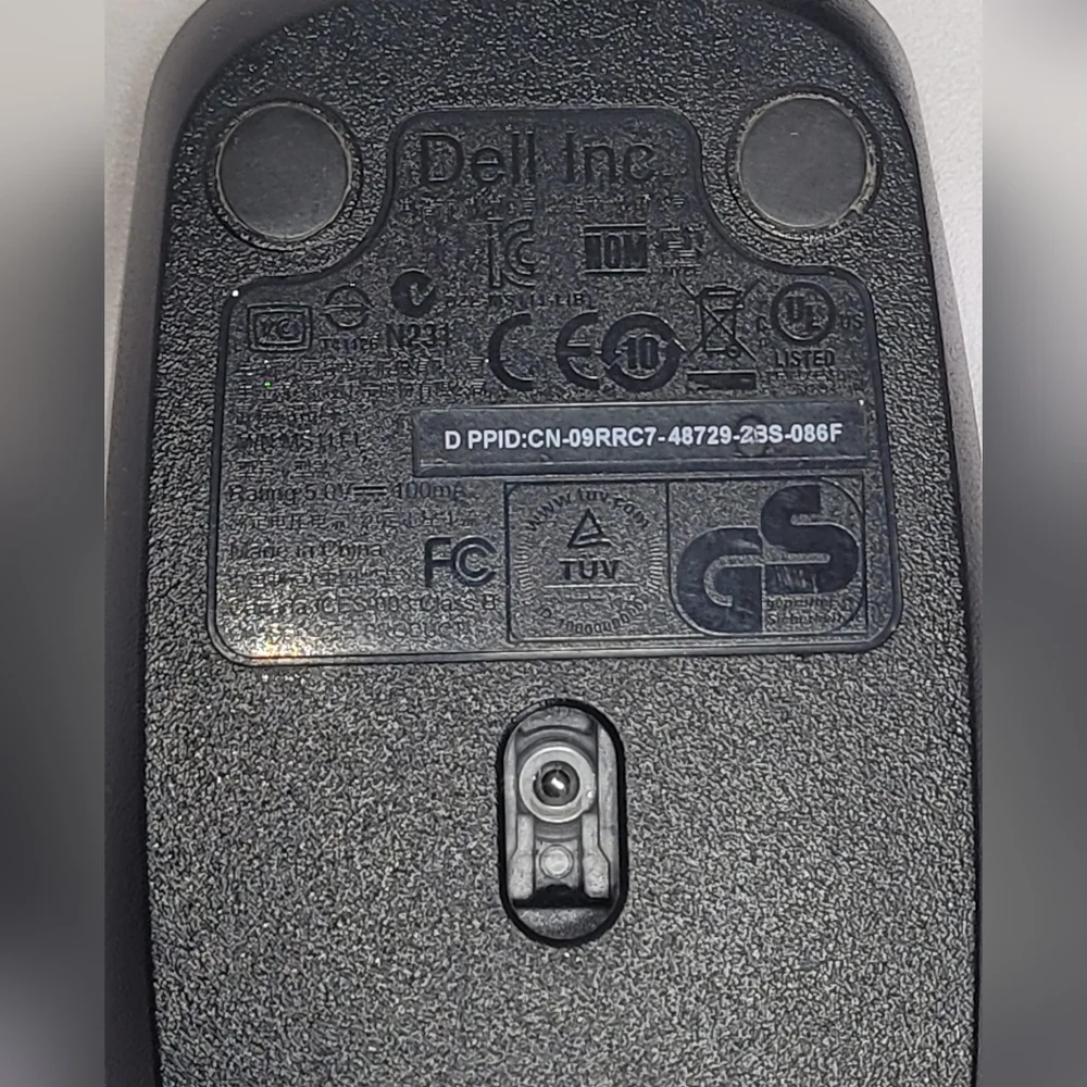 Dell Black Wired Mouse USB